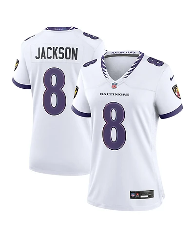 Nike Women's Lamar Jackson White Baltimore Ravens Game Jersey