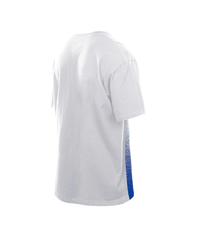 New Era Men's White York Knicks Injection Sport Classics T-Shirt