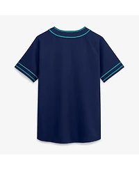 Fanatics Women's Navy Seattle Mariners Diva Race Ahead Raglan V-Neck T-Shirt