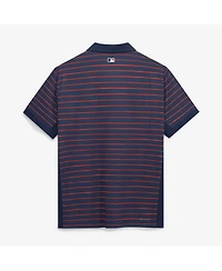 Nike Men's Navy/Orange Houston Astros Authentic Collection City Connect Striped Victory Dri-fit Polo Shirt