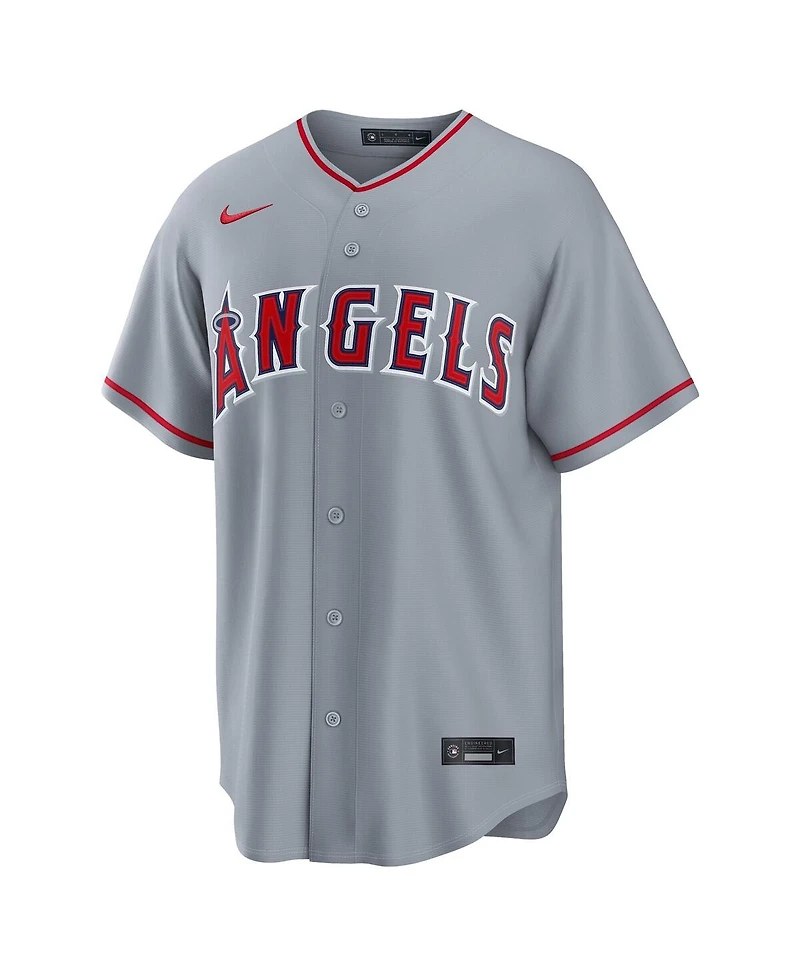 Nike Men's Mike Trout Gray Los Angeles Angels Road Replica Jersey