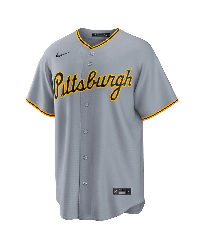 Nike Men's Paul Skenes Gray Pittsburgh Pirates Road Replica Jersey