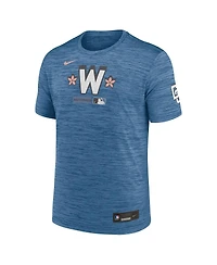 Nike Men's Blue Washington Nationals Authentic Collection City Connect Velocity Dri-fit T-Shirt