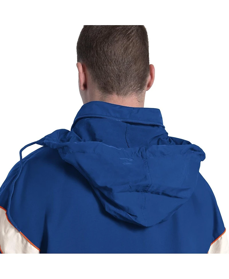 Starter Men's Royal New York Knicks The Gust Full-Zip Hooded Jacket