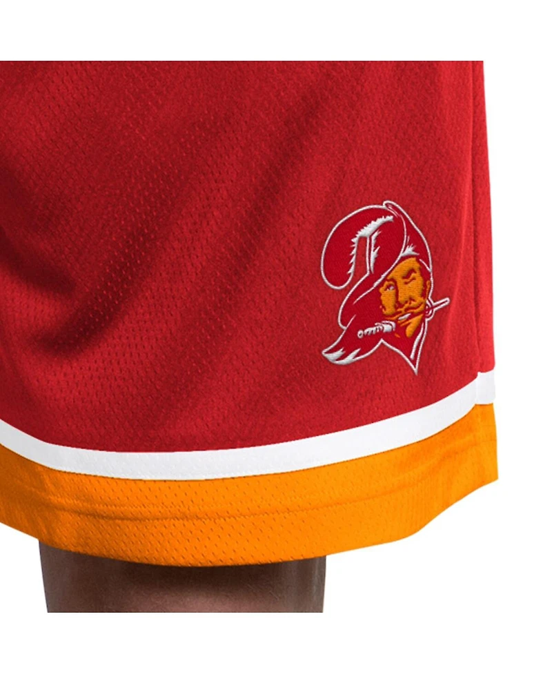 Starter Men's Red Tampa Bay Buccaneers Throwback Power Play Mesh Shorts