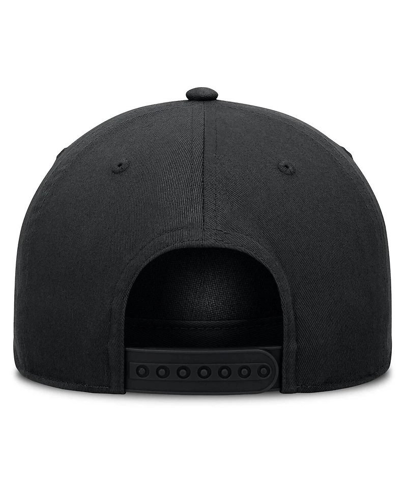 Nike Men's Black Los Angeles Dodgers Rise Dri-fit A-Frame Adjustable Hat
