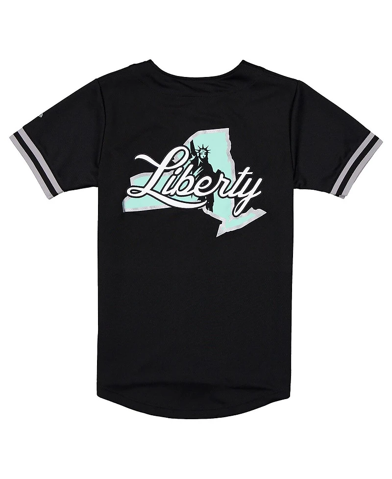 New Era Men's Black York Liberty 2026 Wnba Draft Hometown Baseball Jersey