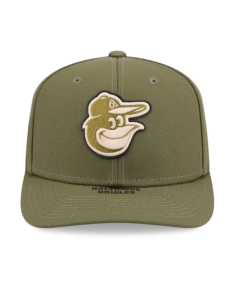 New Era Men's Olive Baltimore Orioles 2026 Armed Forces Day 9SEVENTY Adjustable Hat