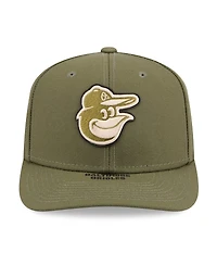 New Era Men's Olive Baltimore Orioles 2026 Armed Forces Day 9SEVENTY Adjustable Hat