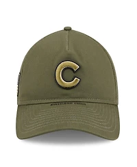 New Era Men's Olive Chicago Cubs 2026 Armed Forces Day 9TWENTY Adjustable Hat