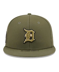 New Era Men's Olive Detroit Tigers 2026 Armed Forces Day 59FIFTY Fitted Hat