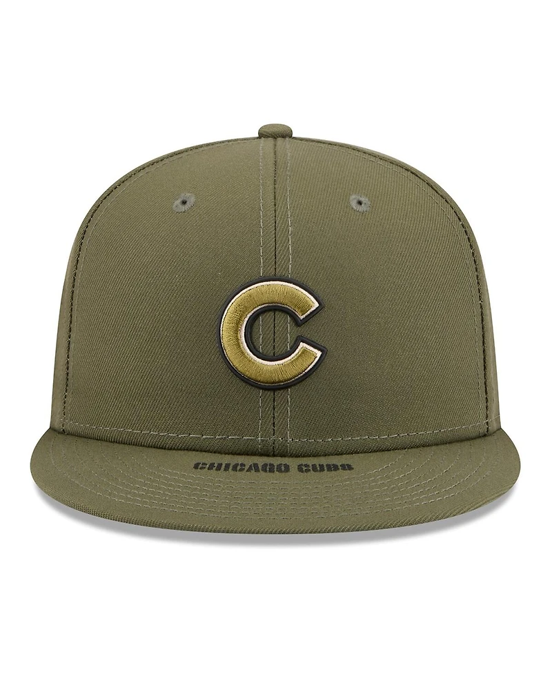 New Era Men's Olive Chicago Cubs 2026 Armed Forces Day 59FIFTY Fitted Hat