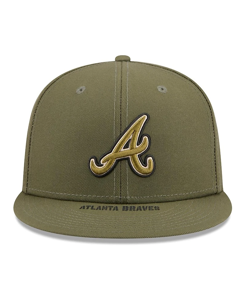 New Era Men's Olive Atlanta Braves 2026 Armed Forces Day 59FIFTY Fitted Hat