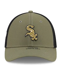 New Era Men's Olive Chicago White Sox 2026 Armed Forces Day 39THIRTY M-Crown Flex Hat