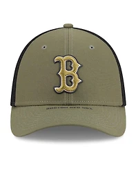 New Era Men's Olive Boston Red Sox 2026 Armed Forces Day 39THIRTY M-Crown Flex Hat
