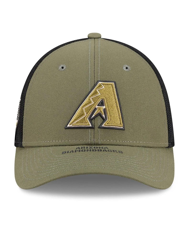 New Era Men's Olive Arizona Diamondbacks 2026 Armed Forces Day 39THIRTY M-Crown Flex Hat