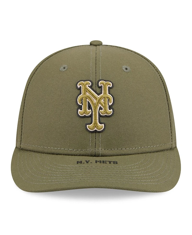 New Era Men's Olive York Mets 2026 Armed Forces Day Low Profile 59FIFTY Fitted Hat