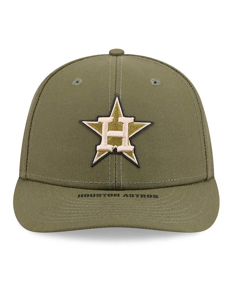 New Era Men's Olive Houston Astros 2026 Armed Forces Day Low Profile 59FIFTY Fitted Hat