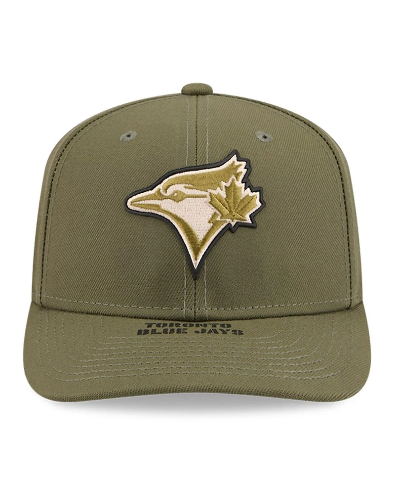 New Era Men's Olive Toronto Blue Jays 2026 Armed Forces Day 9SEVENTY Adjustable Hat