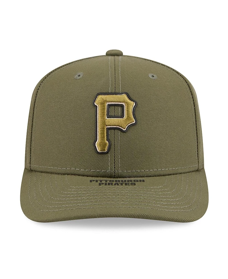 New Era Men's Olive Pittsburgh Pirates 2026 Armed Forces Day 9SEVENTY Adjustable Hat