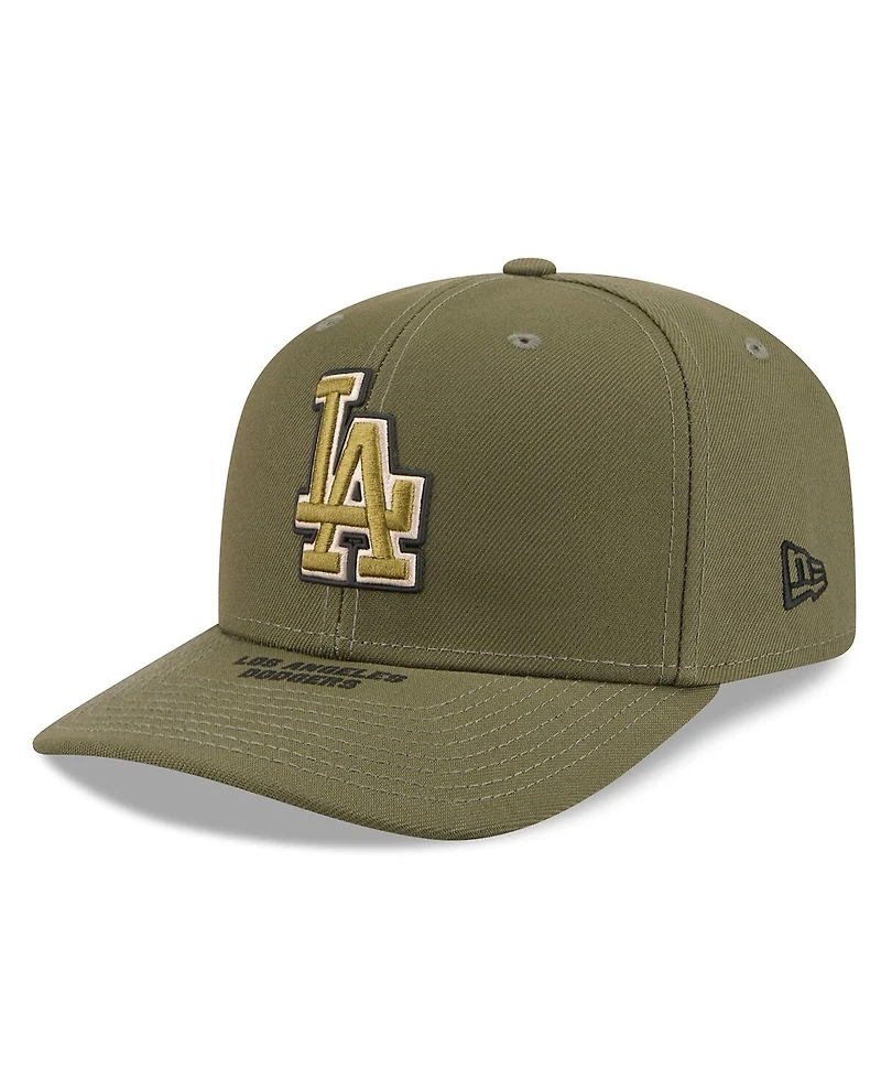 New Era Men's Olive Los Angeles Dodgers 2026 Armed Forces Day 9SEVENTY Adjustable Hat