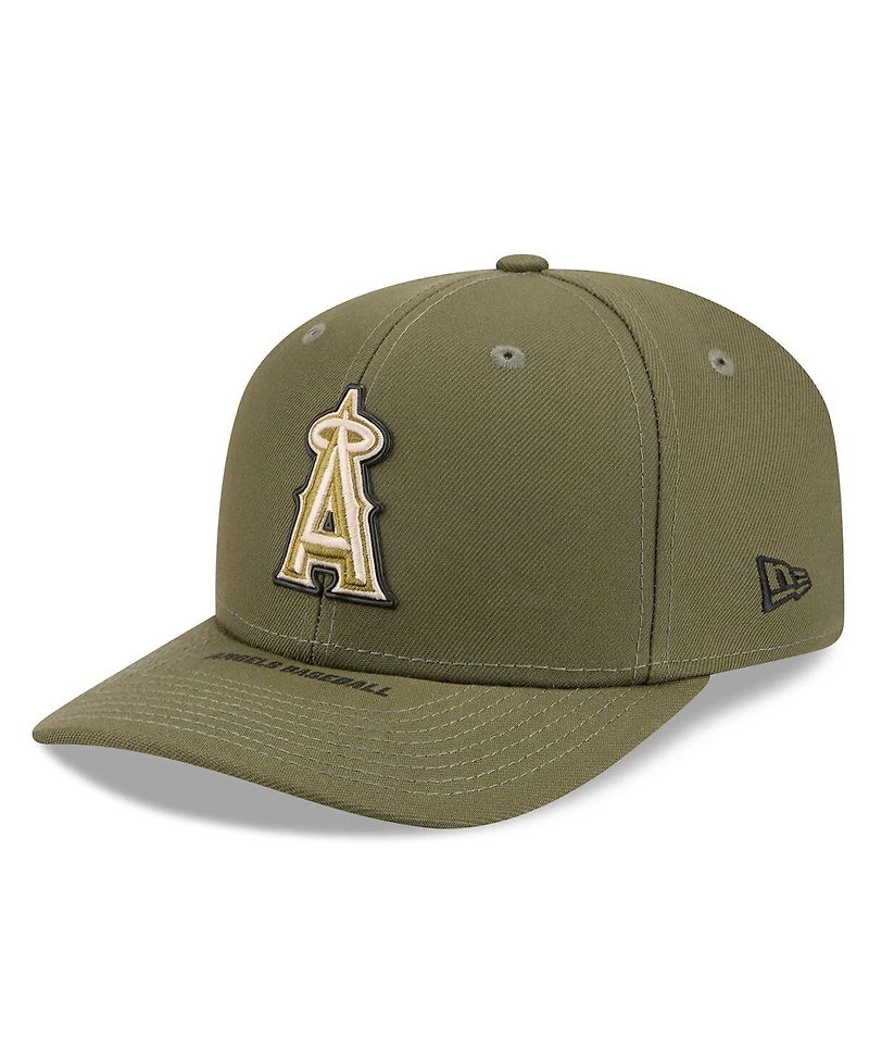 New Era Men's Olive Los Angeles Angels 2026 Armed Forces Day 9SEVENTY Adjustable Hat