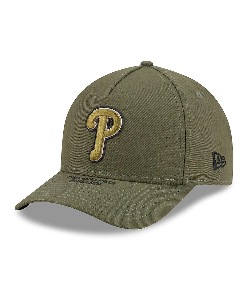 New Era Men's Olive Philadelphia Phillies 2026 Armed Forces Day 9FORTY Adjustable Hat