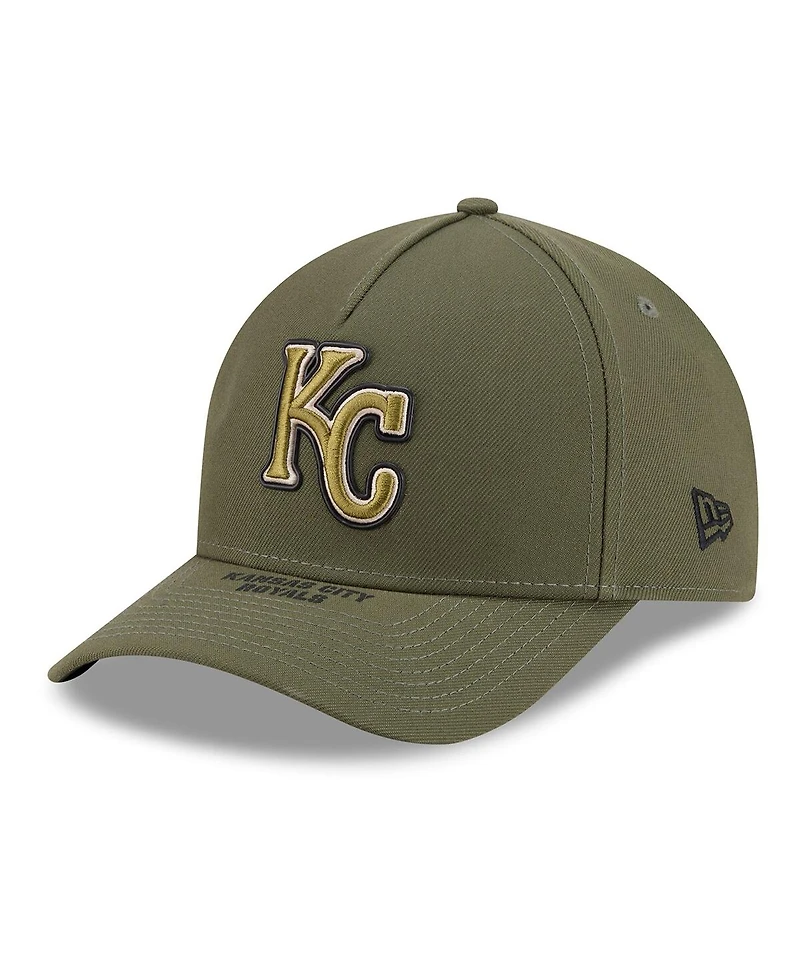 New Era Men's Olive Kansas City Royals 2026 Armed Forces Day 9FORTY Adjustable Hat
