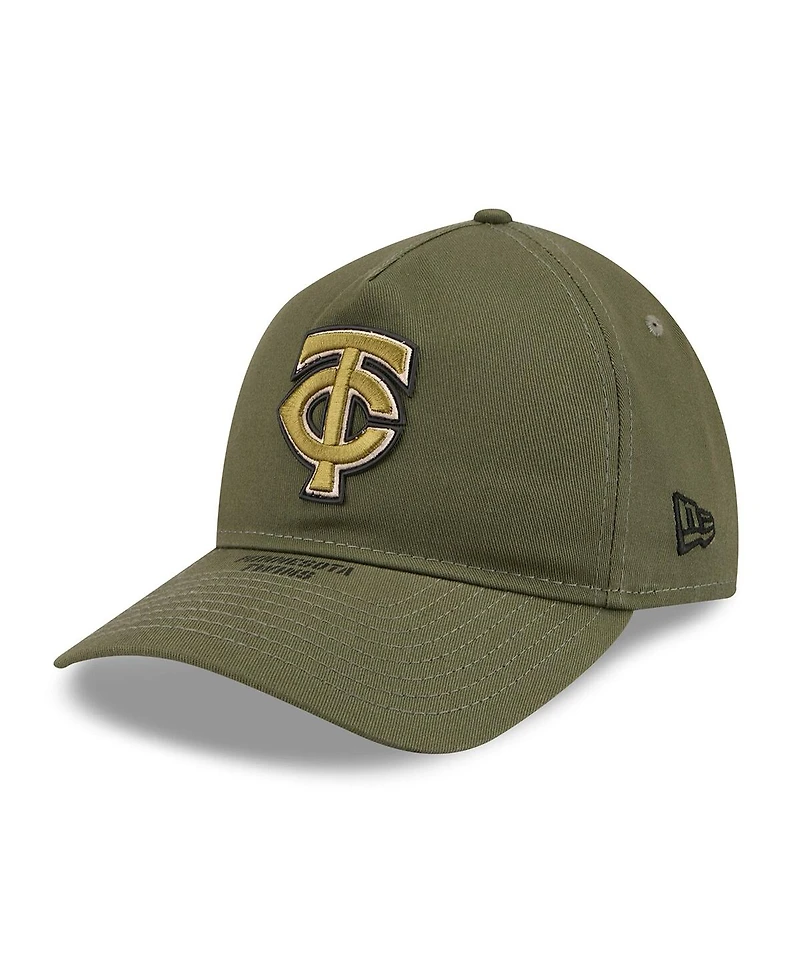 New Era Men's Olive Minnesota Twins 2026 Armed Forces Day 9TWENTY Adjustable Hat