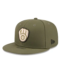 New Era Men's Olive Milwaukee Brewers 2026 Armed Forces Day 59FIFTY Fitted Hat