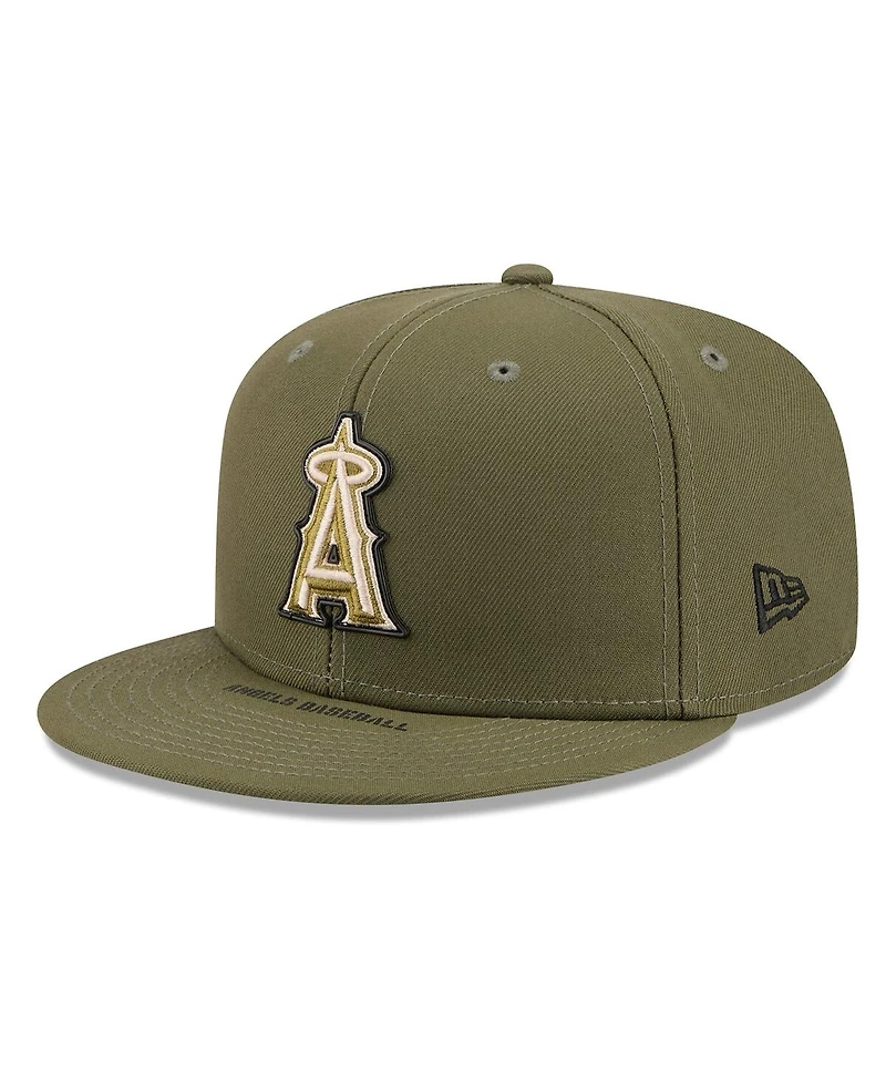 New Era Men's Olive Los Angeles Angels 2026 Armed Forces Day 59FIFTY Fitted Hat