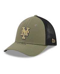New Era Men's Olive New York Mets 2026 Armed Forces Day 39THIRTY M-Crown Flex Hat