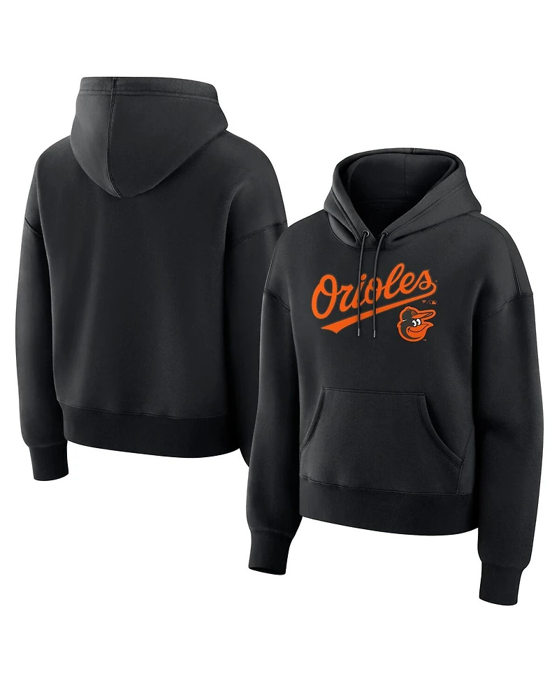 Fanatics Women's Black Baltimore Orioles Lockup Legacy Fleece Hoodie