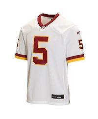 Nike Big Boys and Girls Jayden Daniels White Washington Commanders Game Jersey
