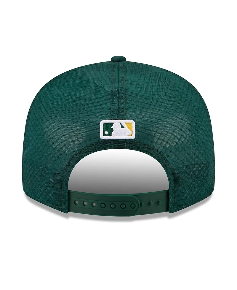 New Era Men's Green Athletics 2026 Batting Practice 9FIFTY Snapback Hat