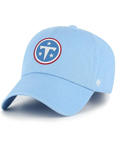'47 Brand Men's Light Blue Tennessee Titans Primary Logo Clean Up Adjustable Hat
