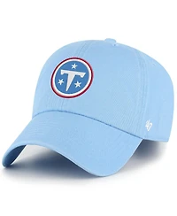 '47 Brand Men's Light Blue Tennessee Titans Primary Logo Clean Up Adjustable Hat