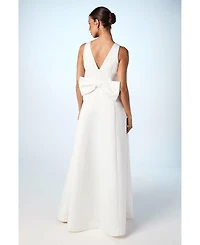 Coast Women's Satin Plunge Maxi Wedding Dress