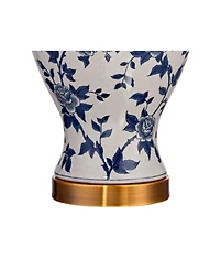 Barnes and Ivy Clarissa 25" High Traditional Table Lamps Set of 2 Vine Ceramic Living Room Bedroom Bedside