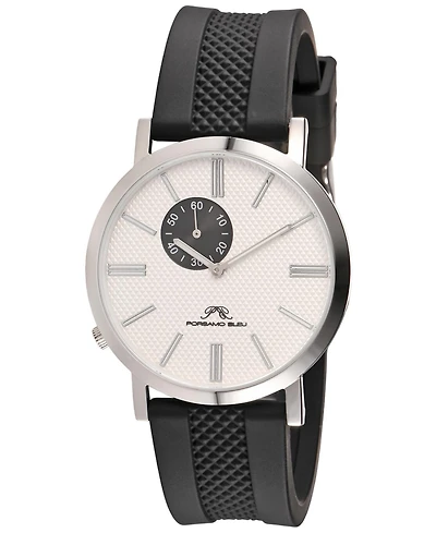 Porsamo Bleu Men's Bennett Silicone Band Watch 1461CBER