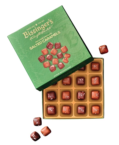 Milk and Dark Chocolate Salted Caramels, 16 Pieces
