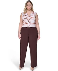 Calvin Klein Plus Mid Rise Highline Ankle Pants