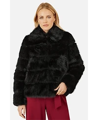 Yumi Women's Luxe Faux Fur Coat