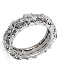 Pre-Owned Tiffany & Co Platinum Diamond Sixteen Stone Ring