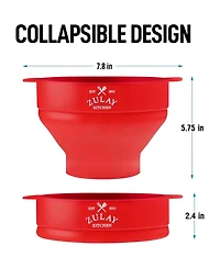 Microwave Popcorn Popper - Bpa Free Silicone Popcorn Popper Microwave Popcorn Bowl