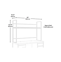 Sauder Manhattan Gate Commercial Office Hutch, Mystic Oak finish