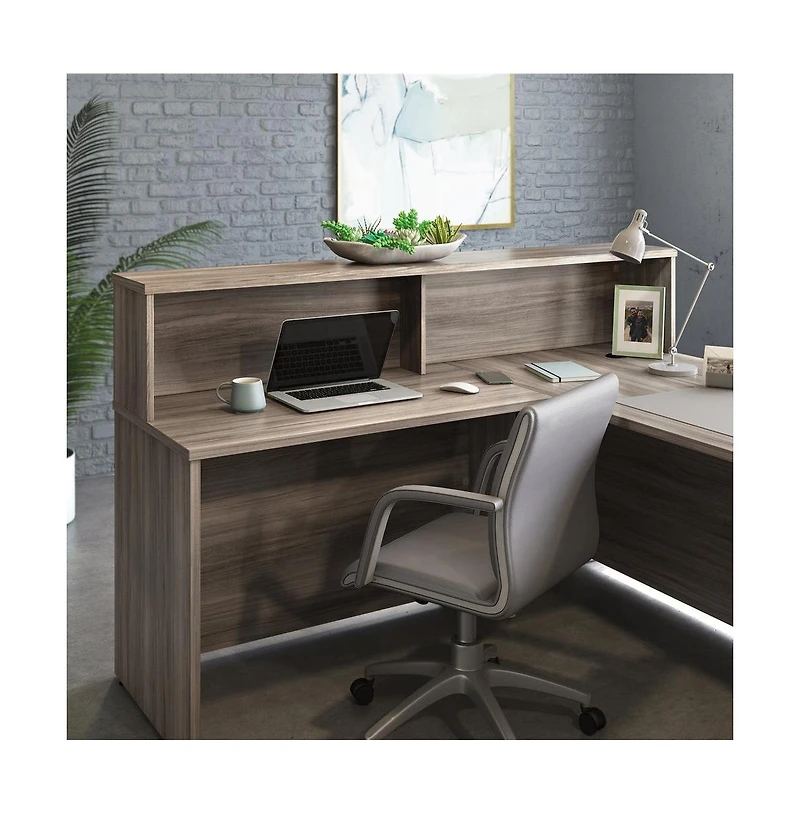 Sauder Affirm Commercial Office Hutch, Hudson Elm finish