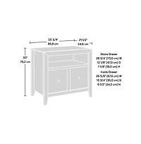 Sauder Dakota Pass File Cabinet, Plank finish