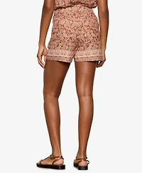 Sanctuary Women's Printed Mid-Rise Shorts