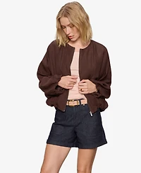 Sanctuary Women's Crewneck Bubble Jacket
